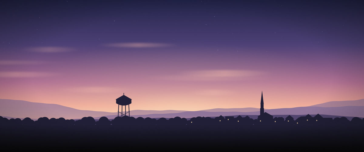 Carbondale skyline illustration