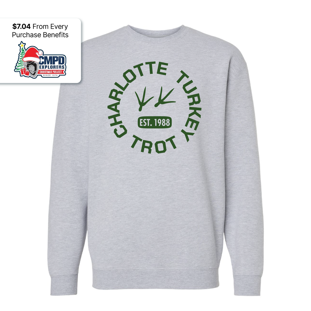 Turkey Trot Tracks Crewneck
