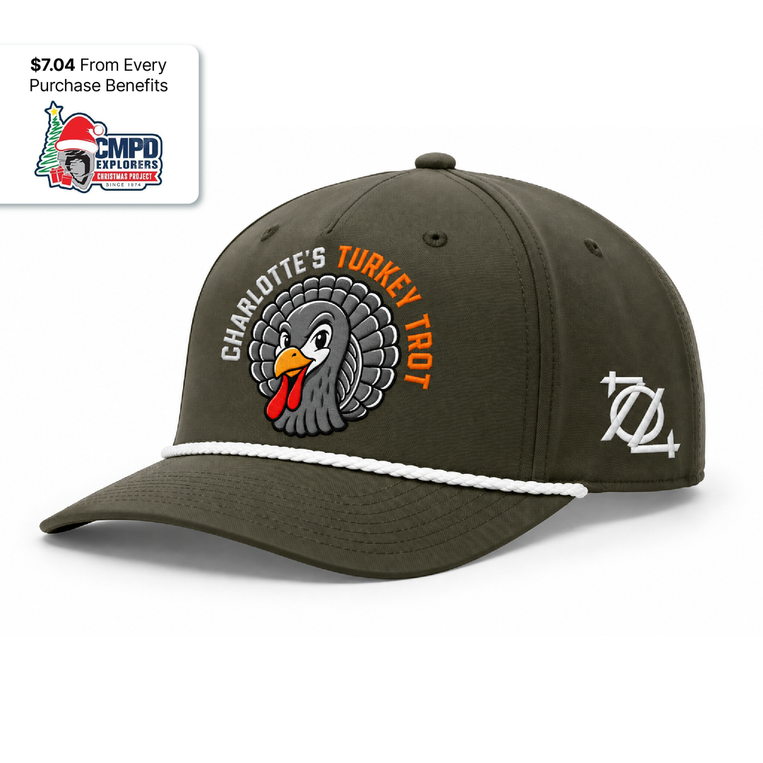 704 Shop x Turkey Trot Hat (Dark Olive/White)