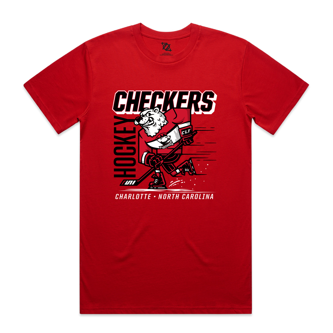 Charlotte Checkers Mascot Tee