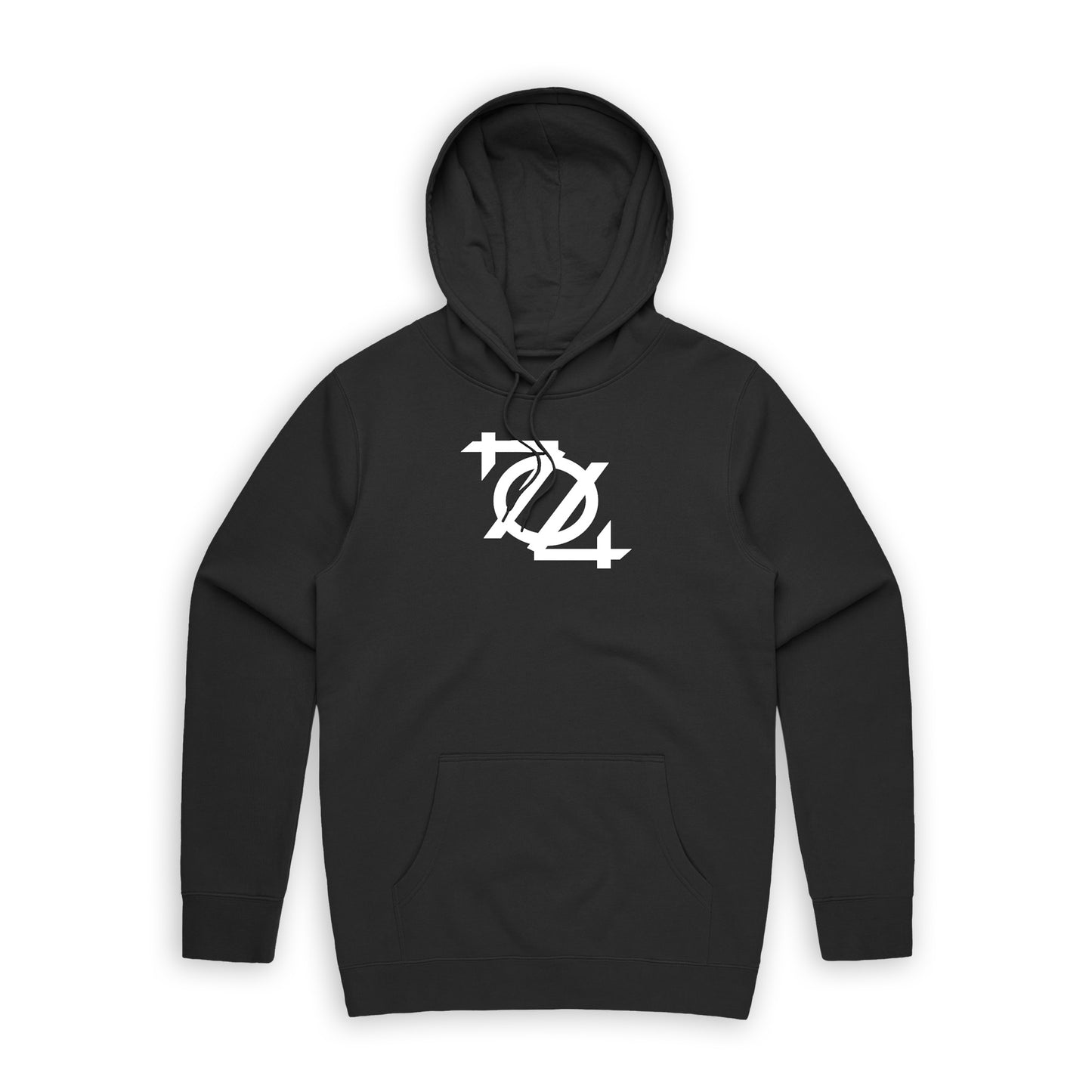 704 Shop Logo Hoodie - Black/White (Unisex)