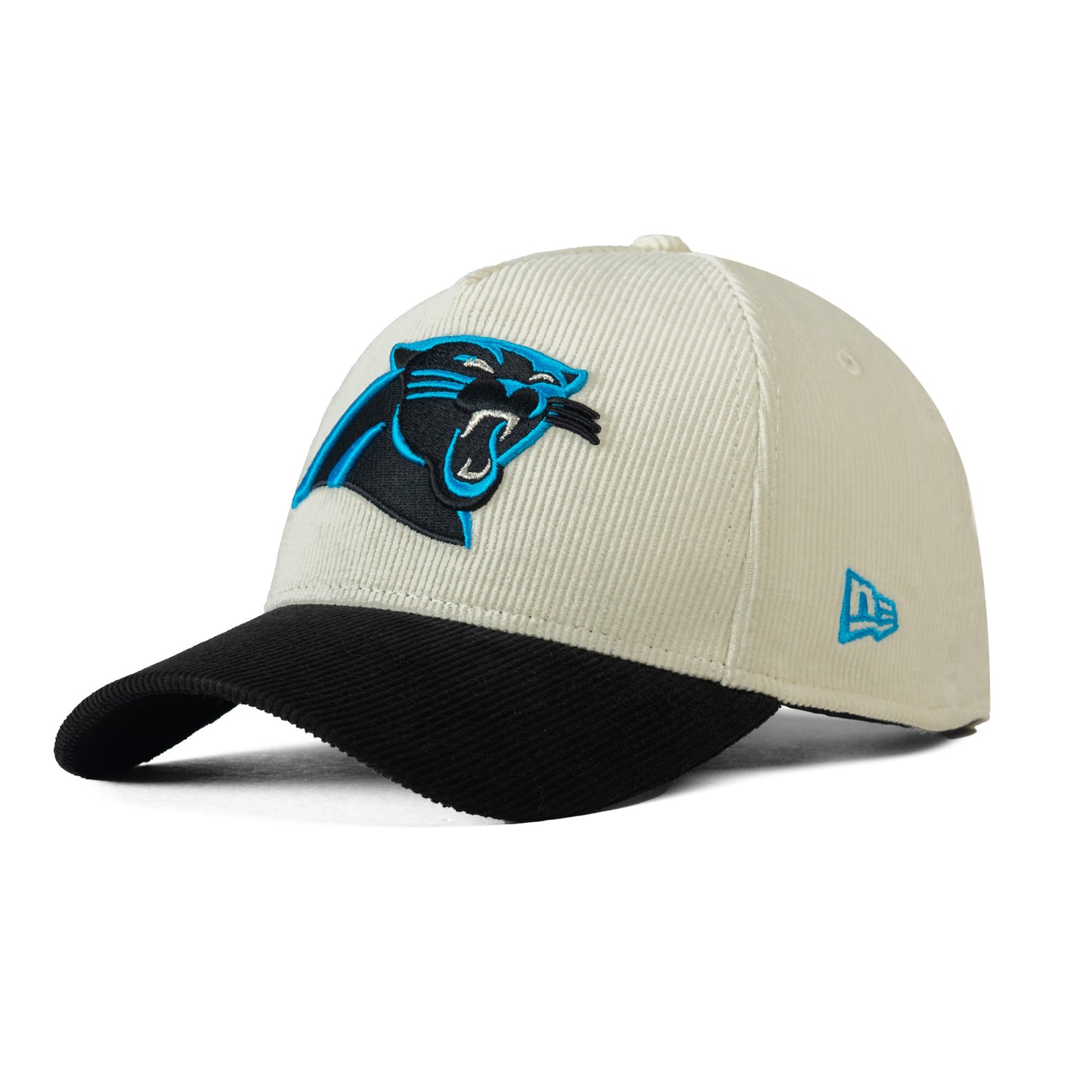 Limited Edition New Era x Carolina Panthers Corduroy 940 A-Frame Hat - Chrome/Black (Unisex)