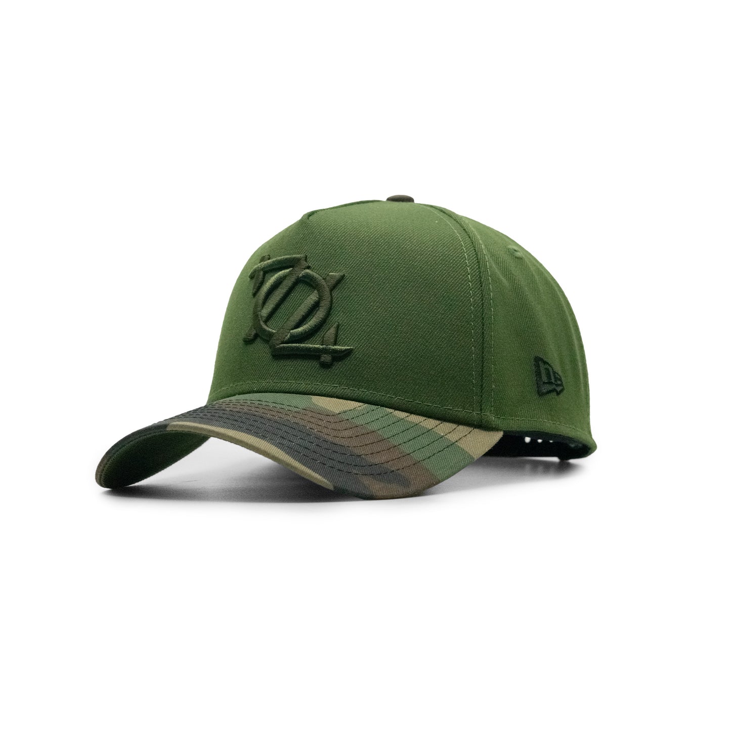 704 Shop x Veterans Bridge Home New Era Classic Logo 940 A-Frame Hat - Woodland Camo/Green