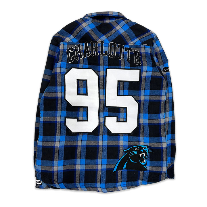 Panthers Flannel Sherpa-Lined Jacket (Size XL)