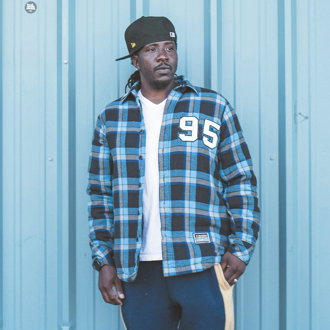 Panthers Flannel Sherpa-Lined Jacket (Size XL)