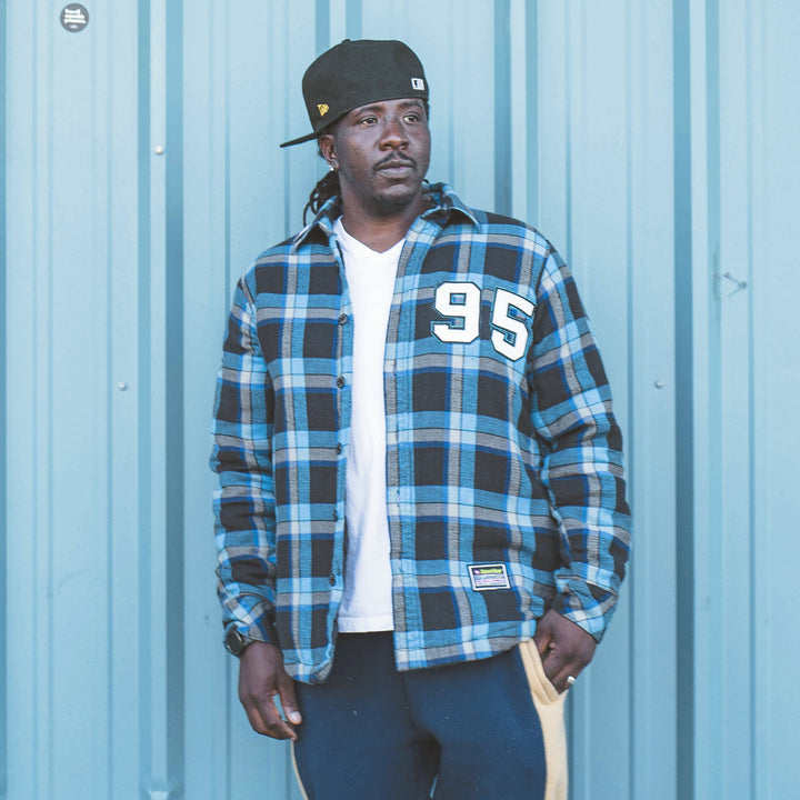 Panthers Flannel Sherpa-Lined Jacket (Size XL)