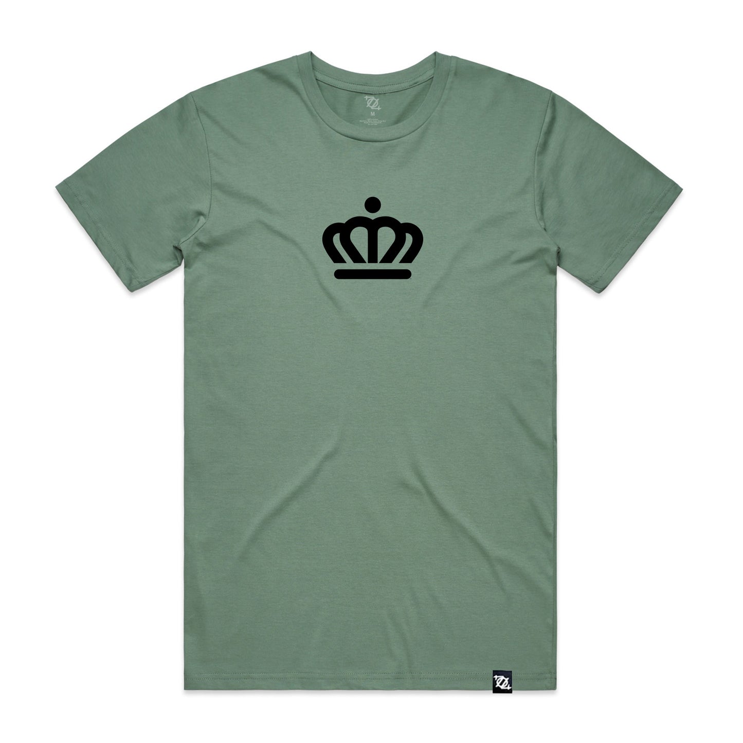 704 Shop x City of Charlotte - Official Crown Tee - Sage/Black (Unisex)