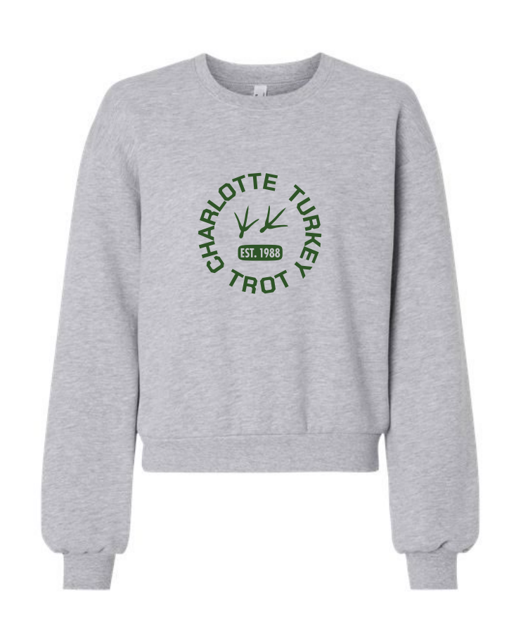 Turkey Trot Tracks Women's Crewneck