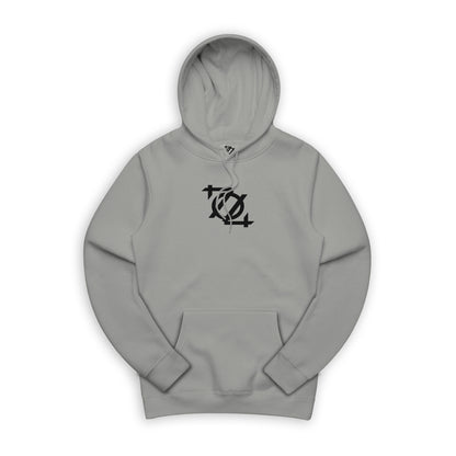 704 Shop Logo Hoodie - Smoke/Black (Unisex)