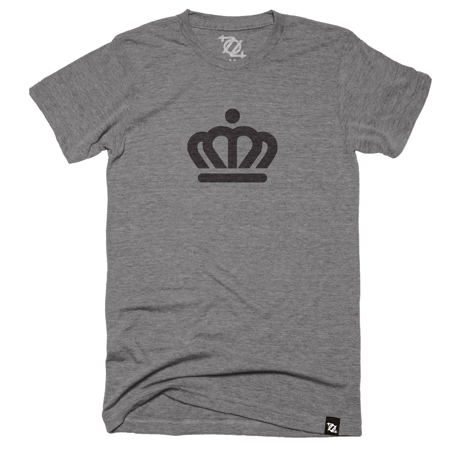 704 Shop x City of Charlotte Official Crown Tee - Heather Gray/Black (Unisex)