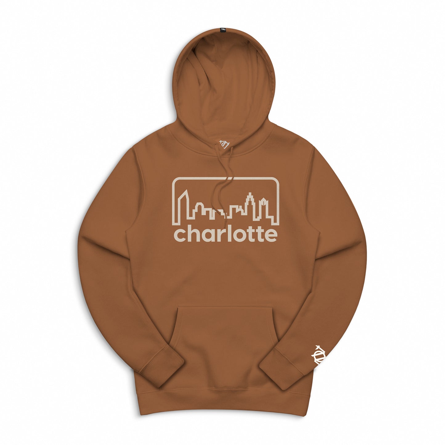 704 Shop Retro Skyline Hoodie - Saddle/Natural (Unisex)