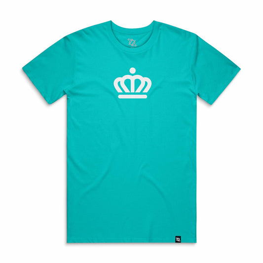 704 Shop x City of Charlotte Official Crown Tee - Teal/White (Unisex)